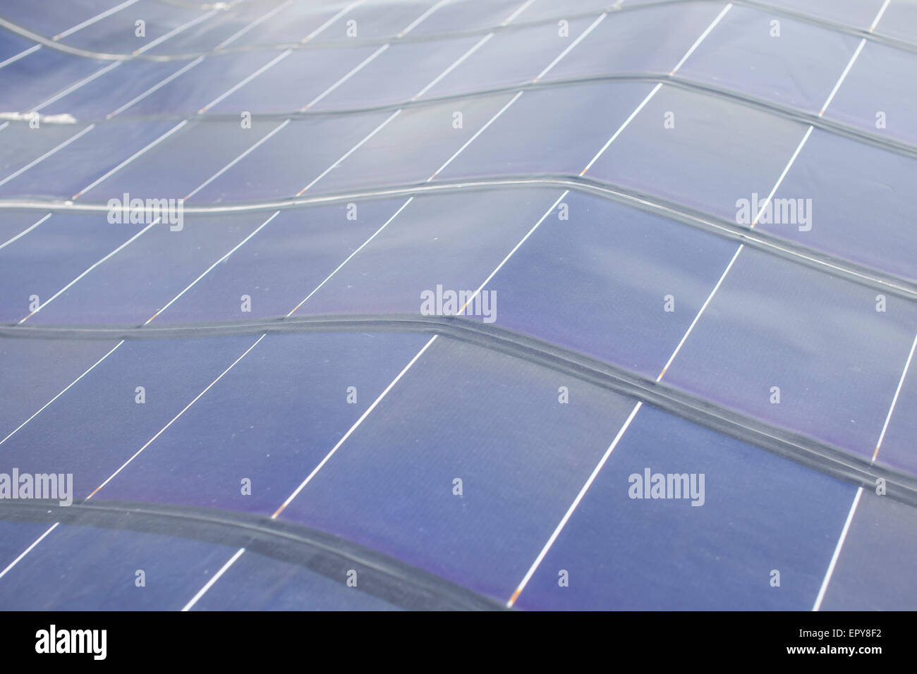 Solar Energie Prallplatten Stockfoto