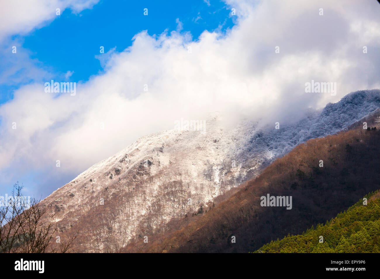 Schnee-Berge in Japan Stockfoto