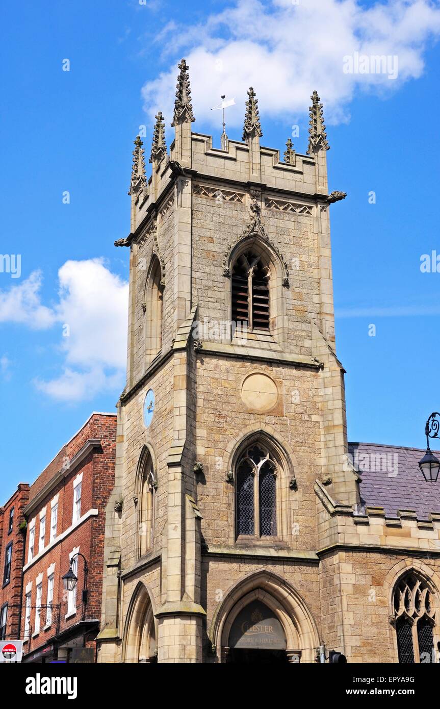 St. Michaels Church an der Ecke von Bridge Street und Pfeffer Street, Chester, Cheshire, England, Vereinigtes Königreich, West-Europa. Stockfoto