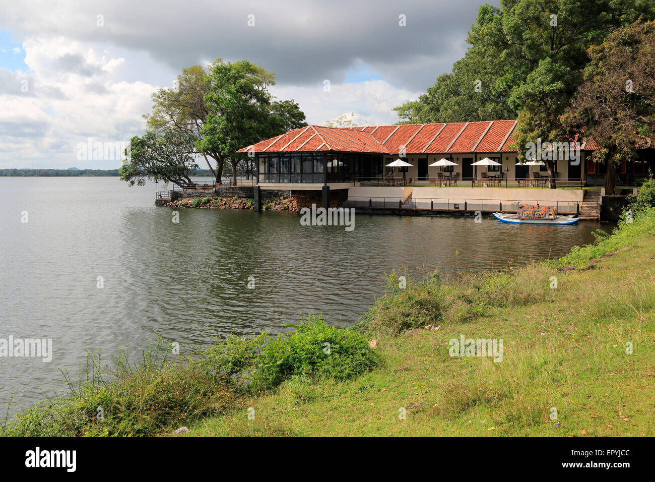 Haus am See Hotel, Polonnaruwa District, North Central Province, Sri Lanka, Asien Stockfoto