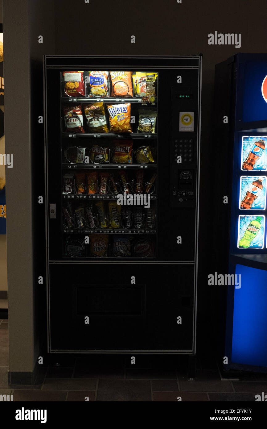 Automaten für Snacks Stockfoto