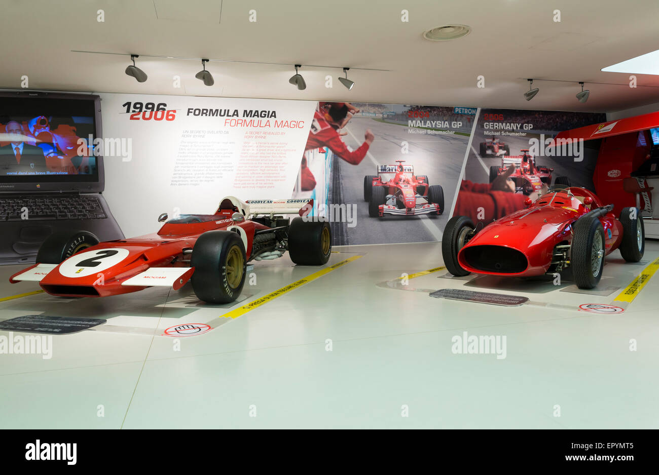 Ferrari-Museum, Maranello, Italien Stockfoto