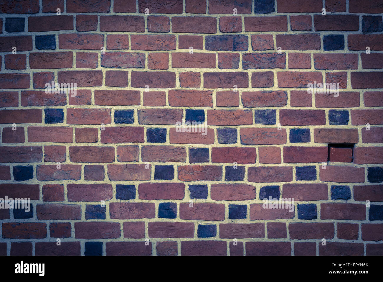 Retro-Stil Brickwall für Hintergrund oder Textur Stockfoto