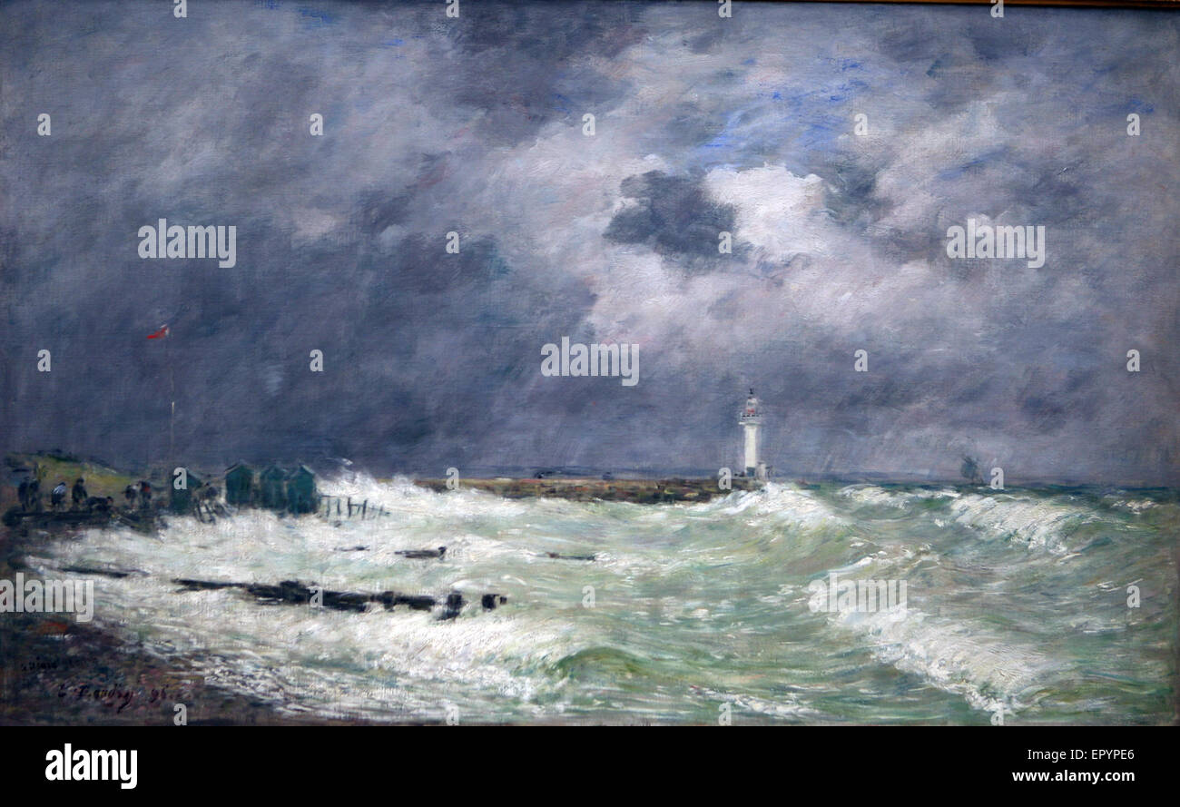 Eugene Boudin 1896 A Böe von Wind oder Frascati Le Havre Stockfoto