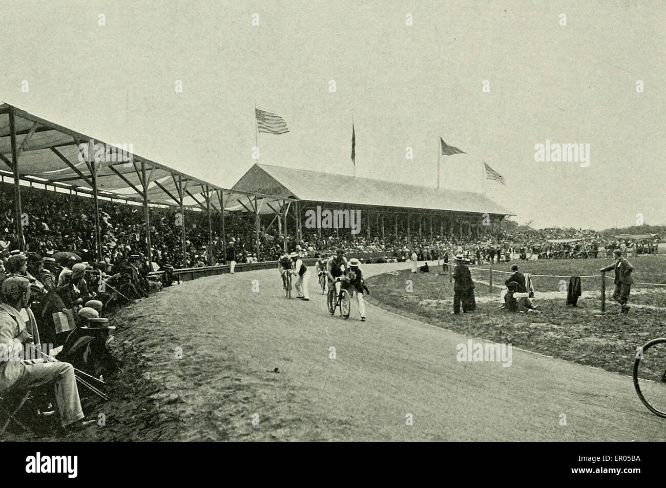 Die sportliche Gründe - Asbury Park, NJ 1902 Stockfoto
