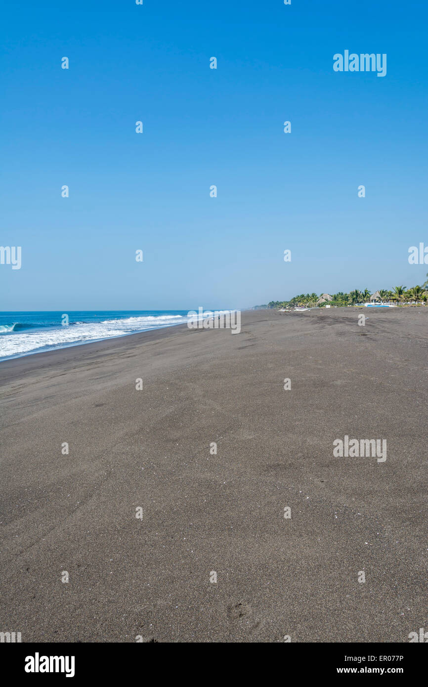 Aussicht auf den Strand bei El-Hawaii-Guatemala Stockfoto