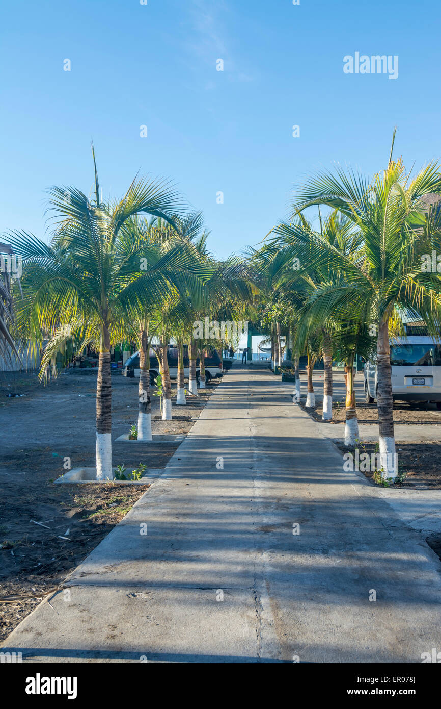 Hotel am Strand von El-Hawaii-Guatemala Stockfoto
