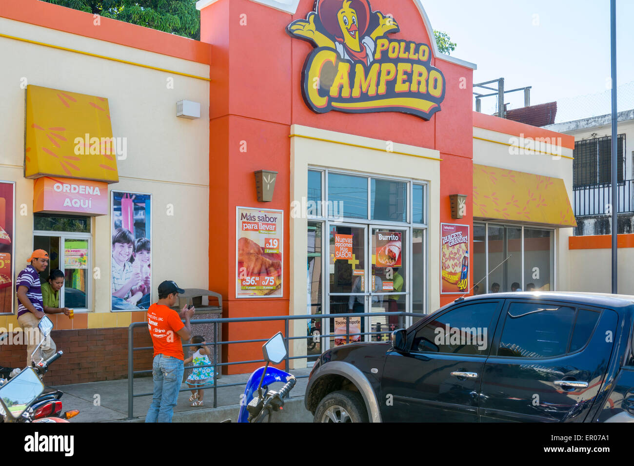 Restaurant in Chiquimulilla Guatemala Stockfoto