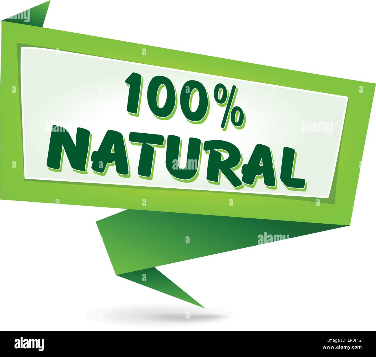 Abbildung der natürlichen Origami Symbol Zeichen Konzept Stock Vektor