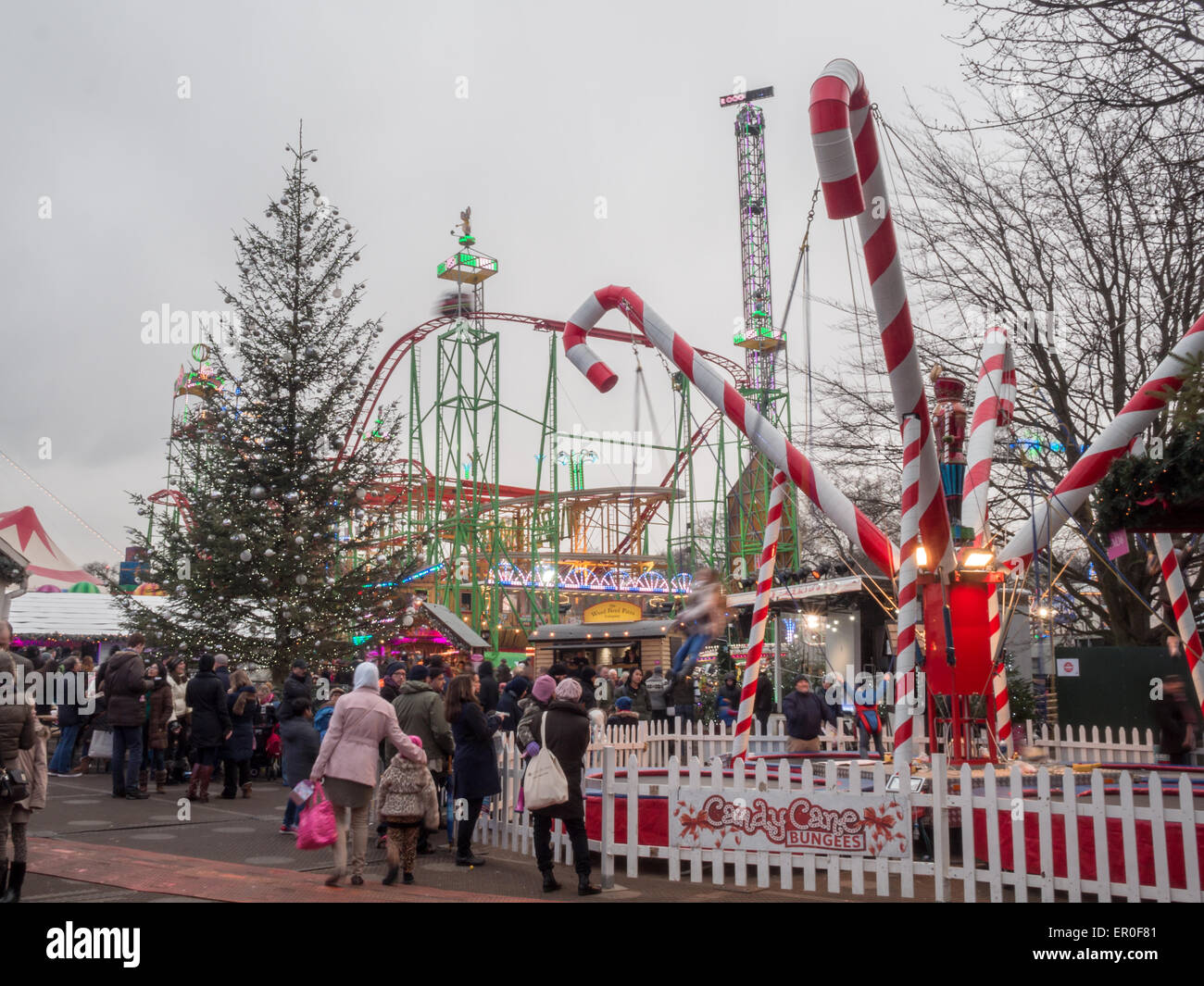 Hyde Park Winter Wonderland Weihnachtsmarkt in London Stockfoto