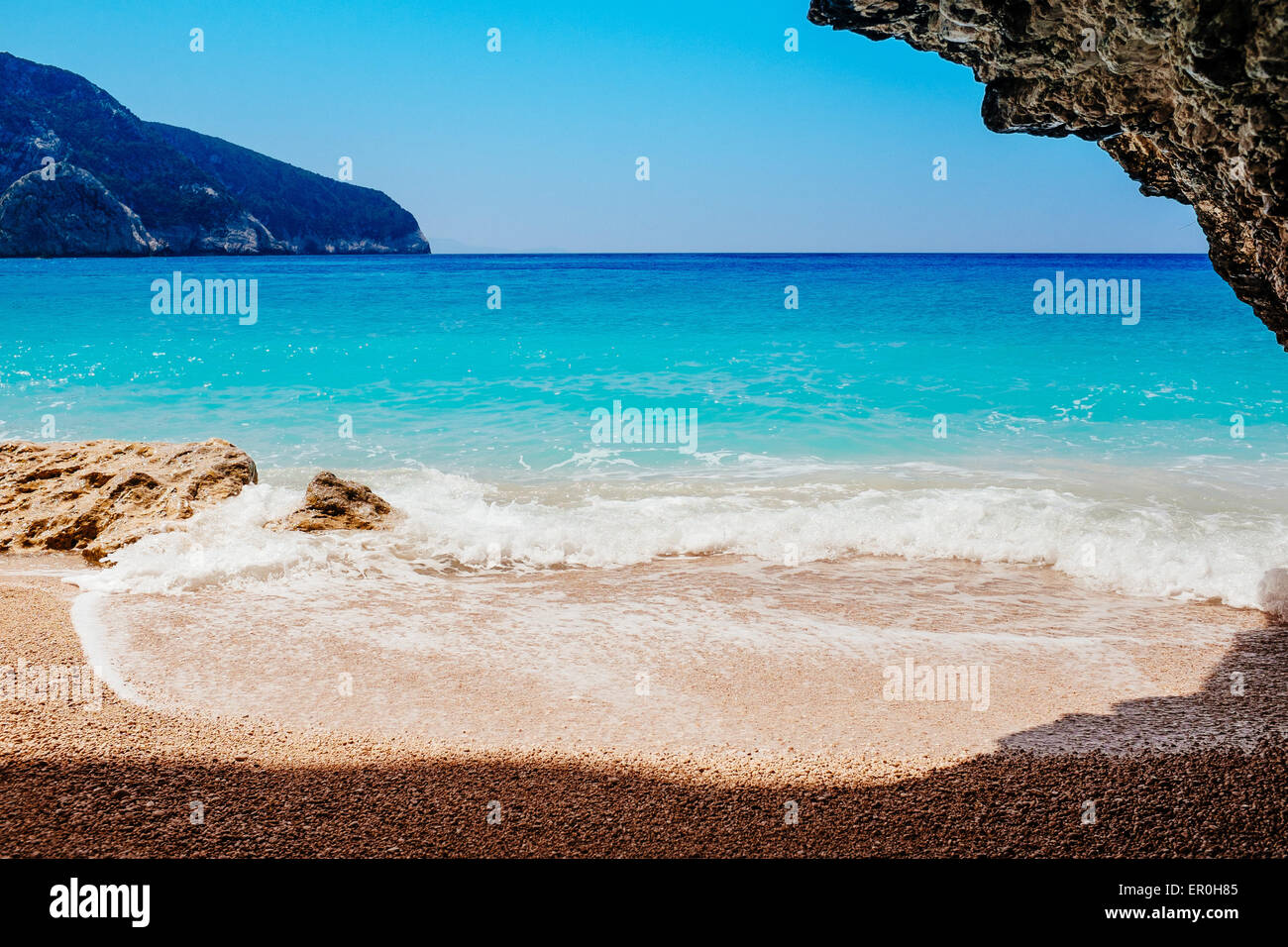 Spektakuläre Strand, Mittelmeer Stockfoto