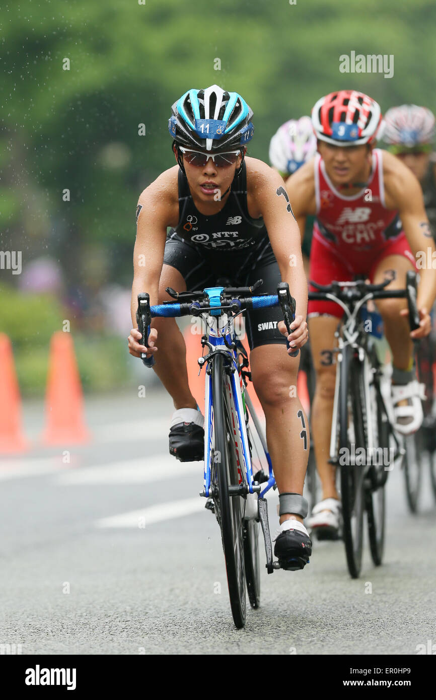 Stadt Yokohama, Kanagawa, Japan. 16. Mai 2015. AI Ueda (JPN) Triathlon: 2015 ITU World Triathlon Serie Yokohama Women Elite in der Stadt Yokohama, Kanagawa, Japan. © YUTAKA/AFLO SPORT/Alamy Live-Nachrichten Stockfoto