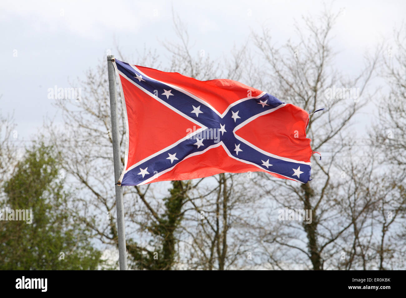 Amerikanische Flagge im wind Stockfoto