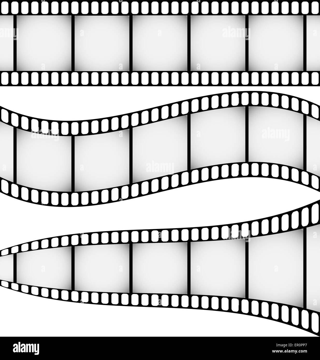 Satz von 3 Filmstreifen Stock Vektor