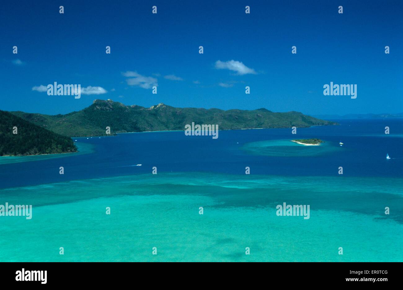 Australien, Queensland, Whitsunday Islands, Hook Island und Hayman Reef (Luftbild) / / Australie, Queensland, Whitsunday Island Stockfoto