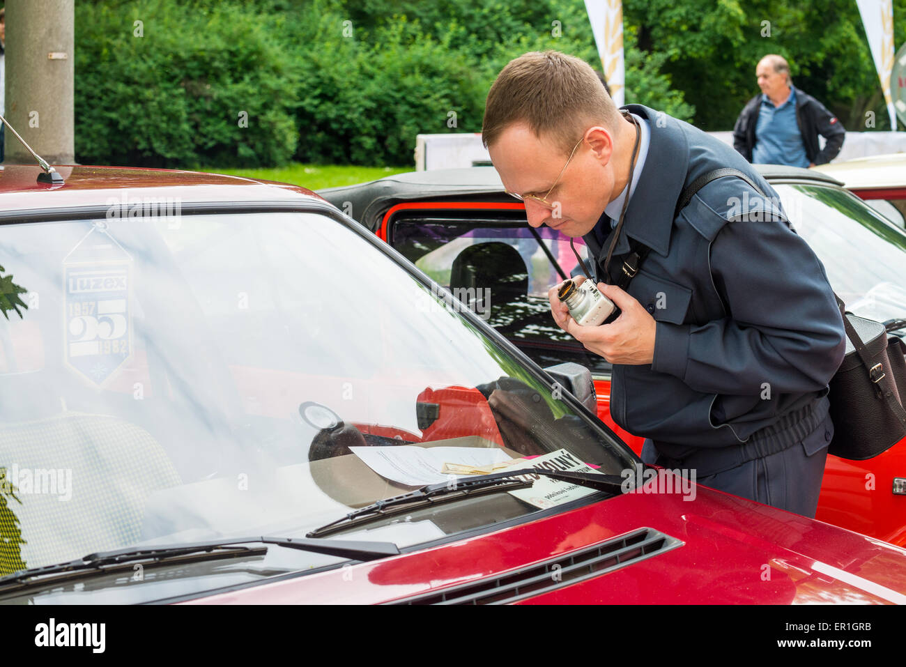 Oldtimer Treffen, Prag, Tschechische Republik Stockfoto