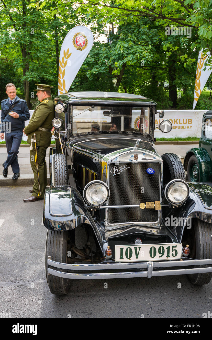 Vintage Praga auf die treffen Oldtimer, Prag, Tschechische Republik Stockfoto