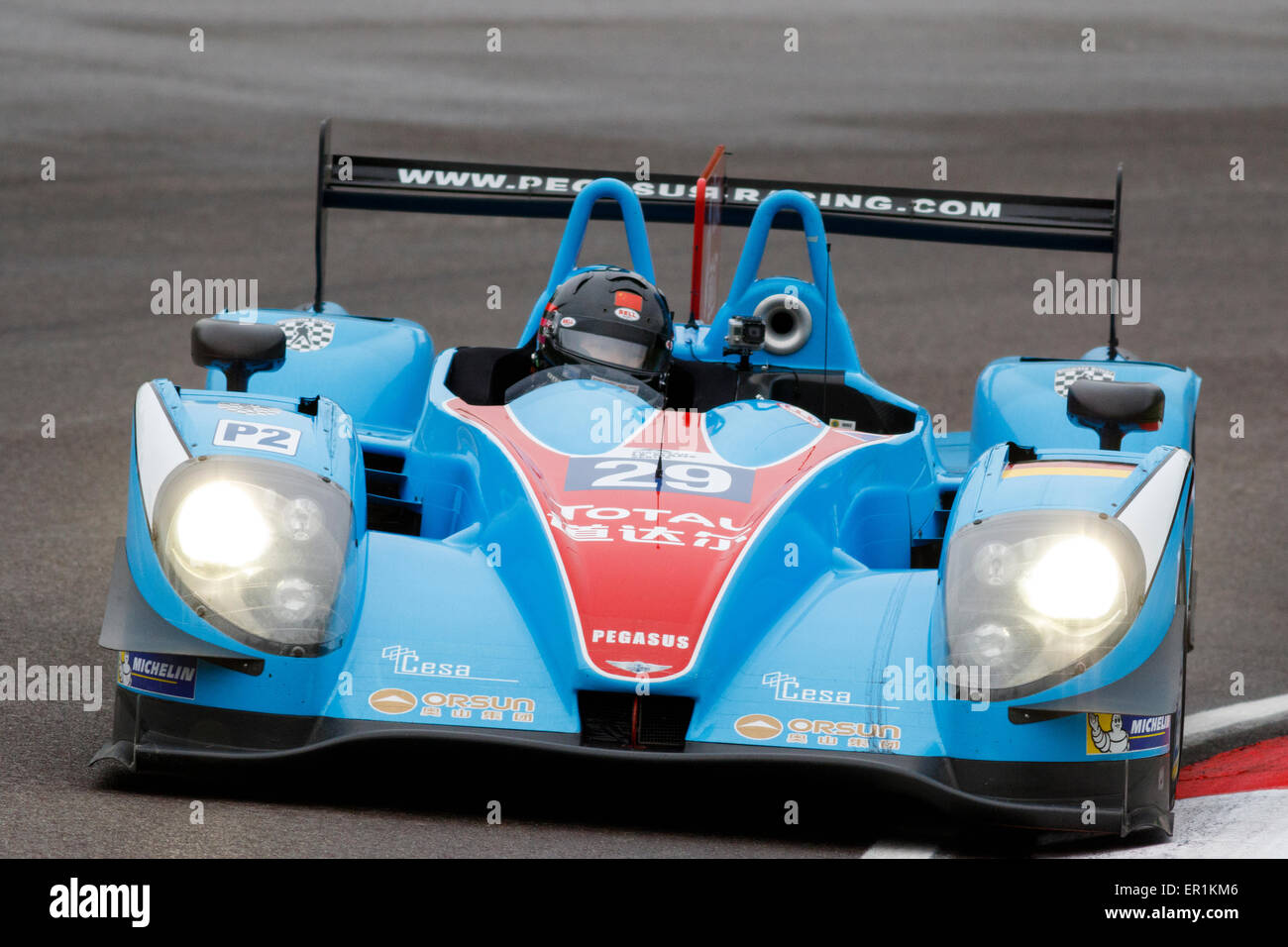 Imola, Italien – 16. Mai 2015: Morgan - Nissan von Pegasus Racing Team, angetrieben von Léo Roussel - David Cheng - Julien Schell Stockfoto