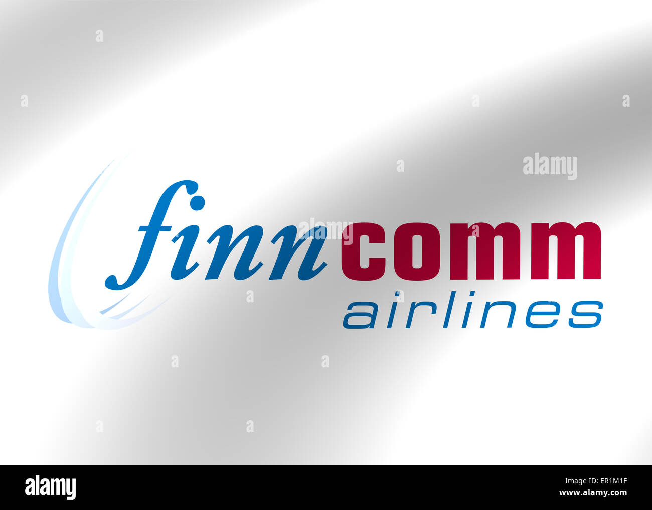 Finn comm Airlines logo Symbol Flagge emblem Zeichen Stockfoto
