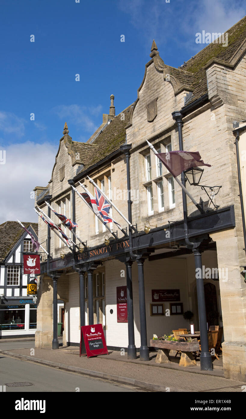 Das Snooty Fox Public House, Tetbury, Cotswolds. Gloucestershire, England, UK Stockfoto