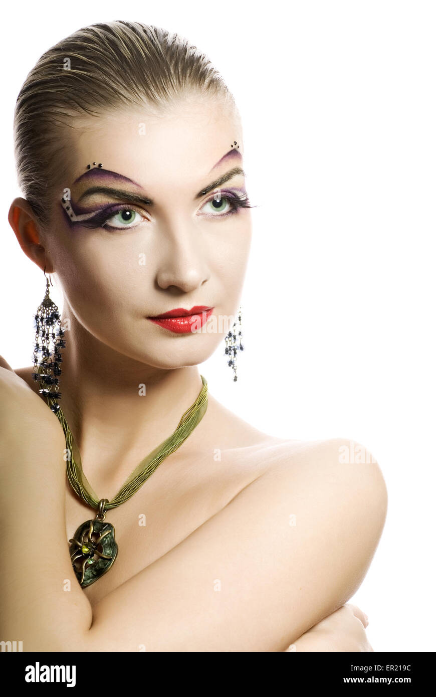 Kreative Fashion make-up Stockfoto