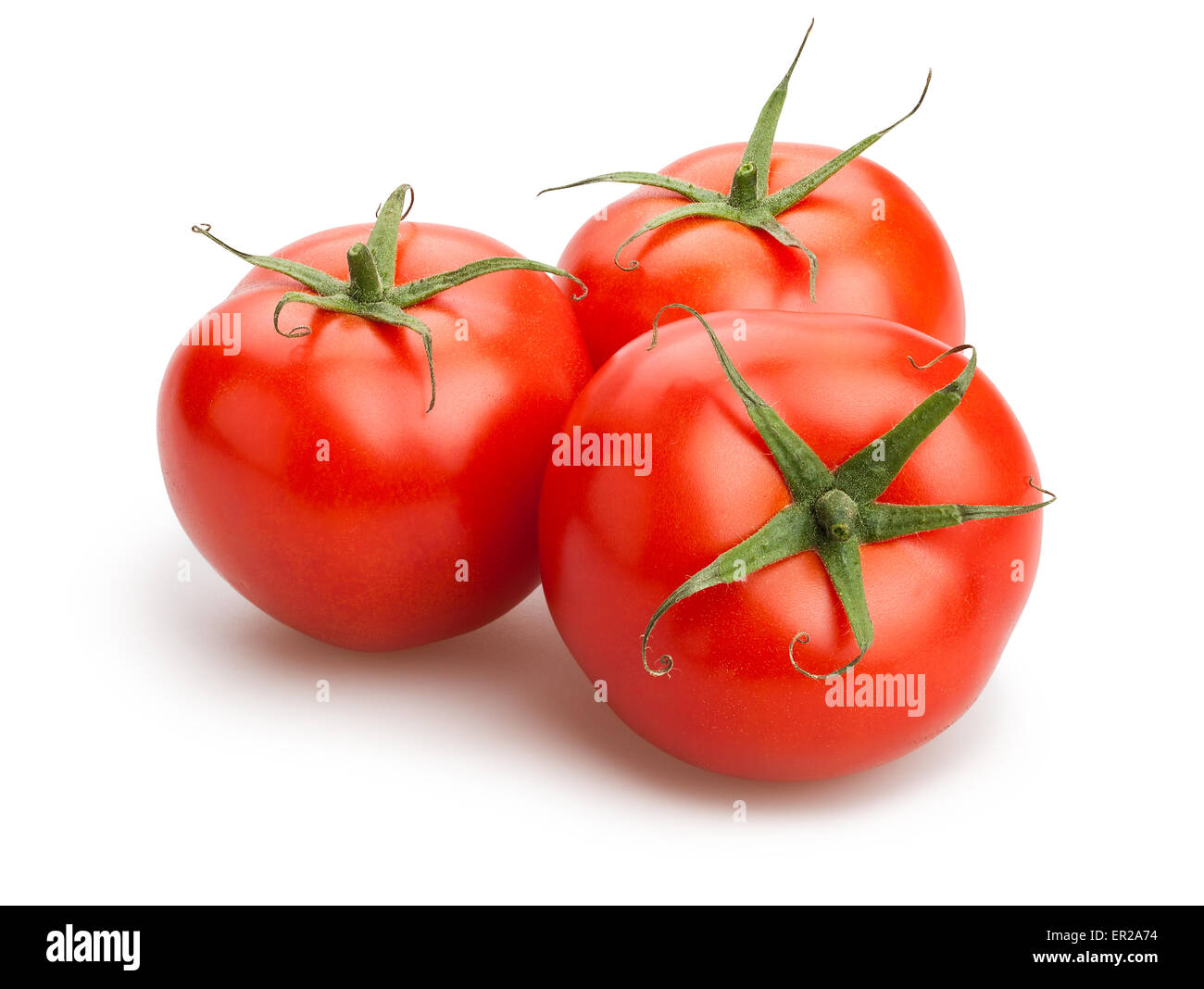 Tomaten, isoliert Stockfoto