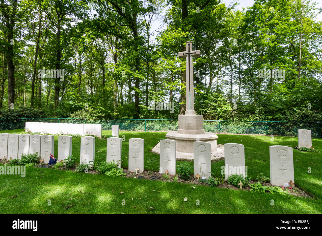 Toronto-Avenue-Soldatenfriedhof am Ploegsteert Holz Stockfoto