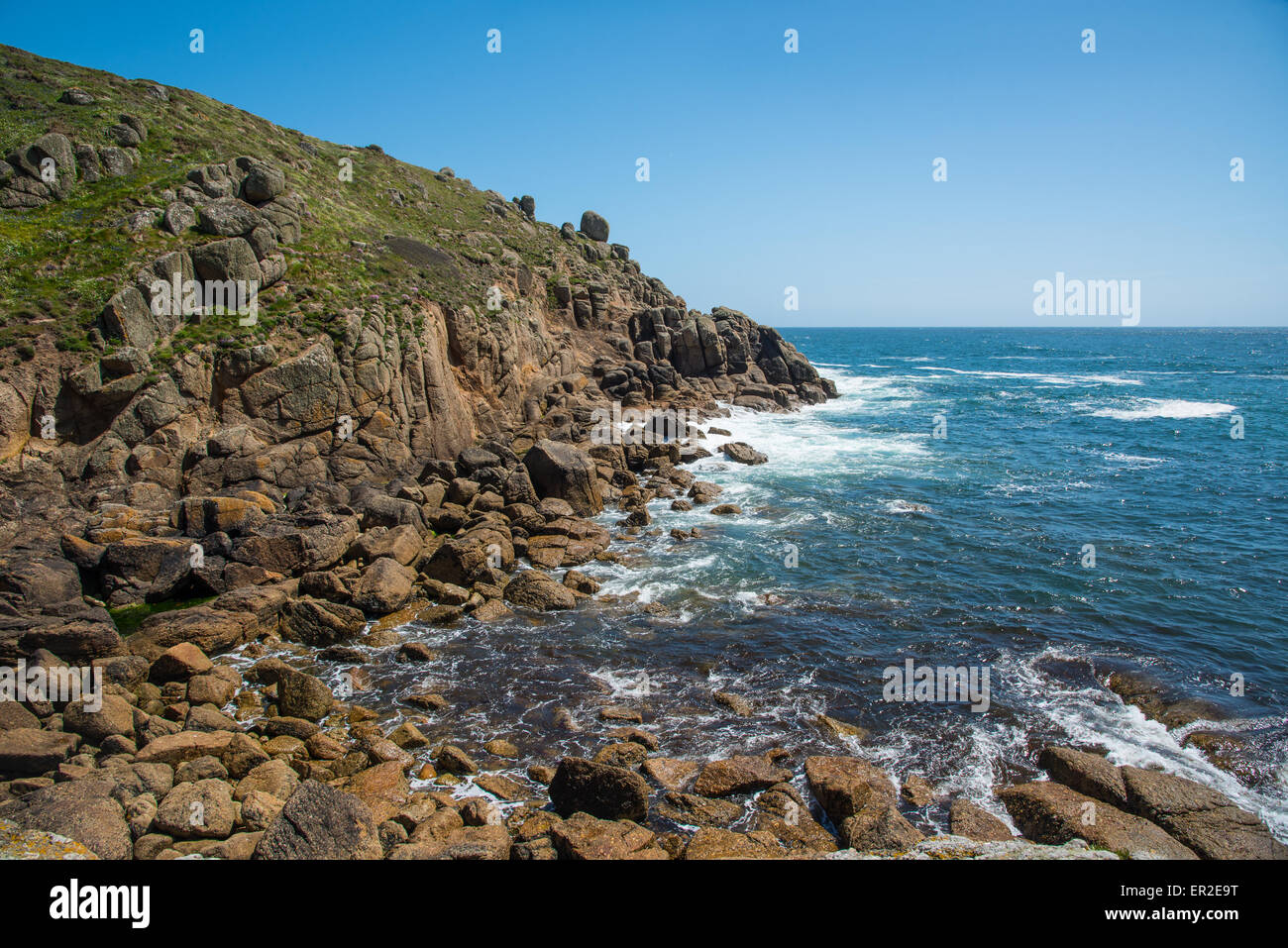 Porthgwarra, Cornwall, UK verwendet eine Position in der BBC-Serie "Poldark" Stockfoto