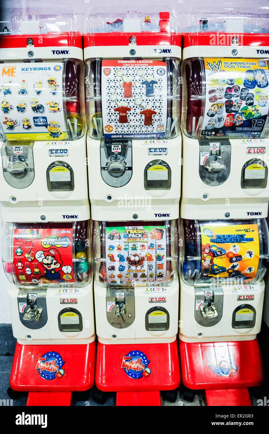 Automaten für Kinder Aufkleber Stockfoto