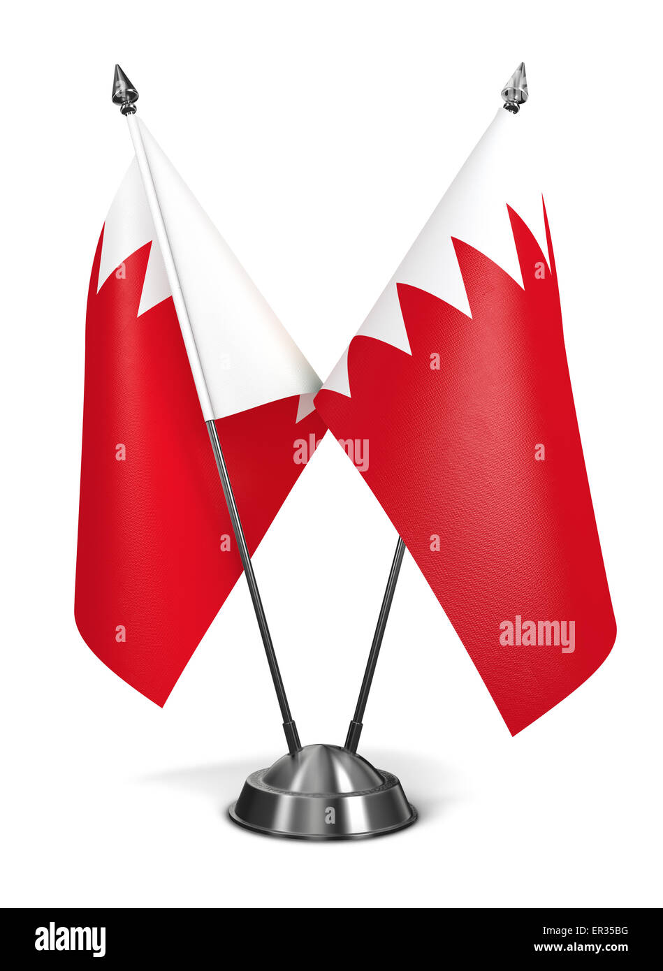 Bahrain - Miniatur-Flags. Stockfoto