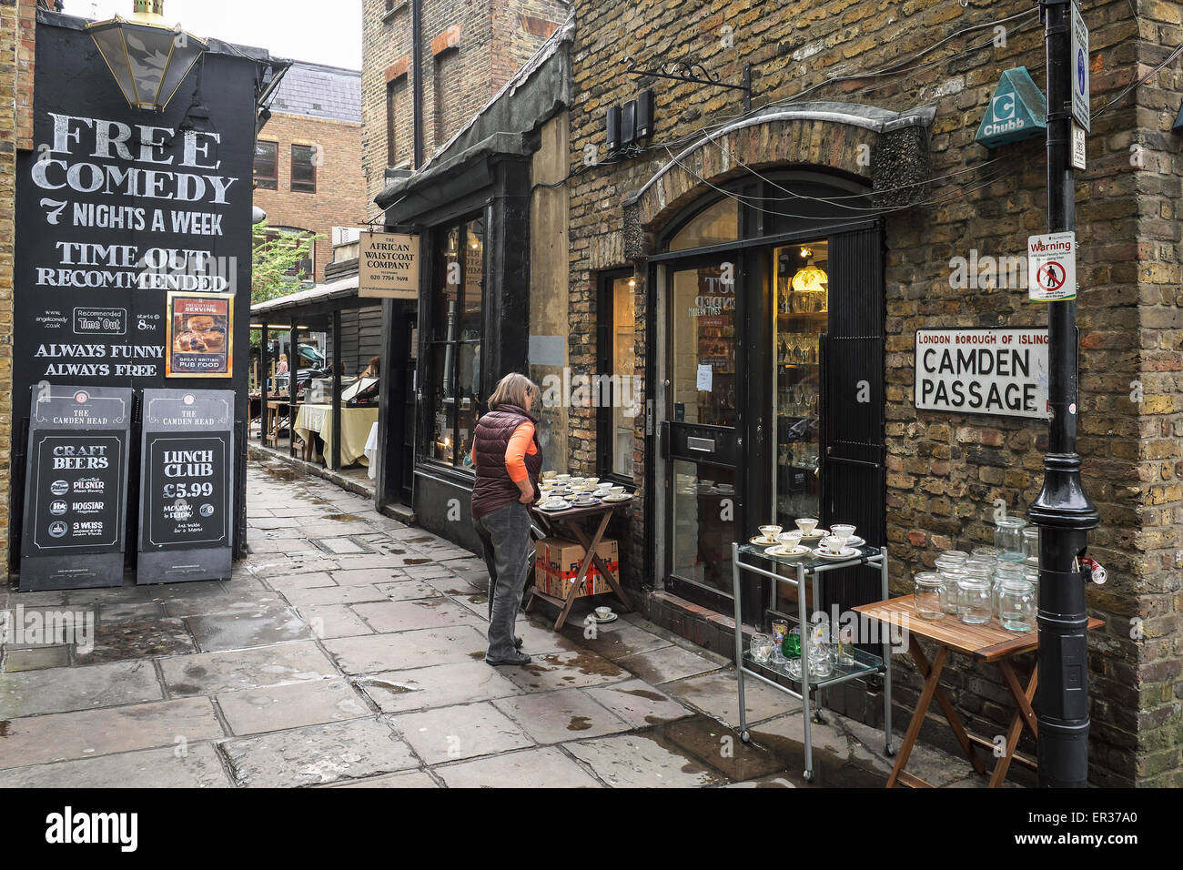 Camden Passage in Islington, London Stockfoto