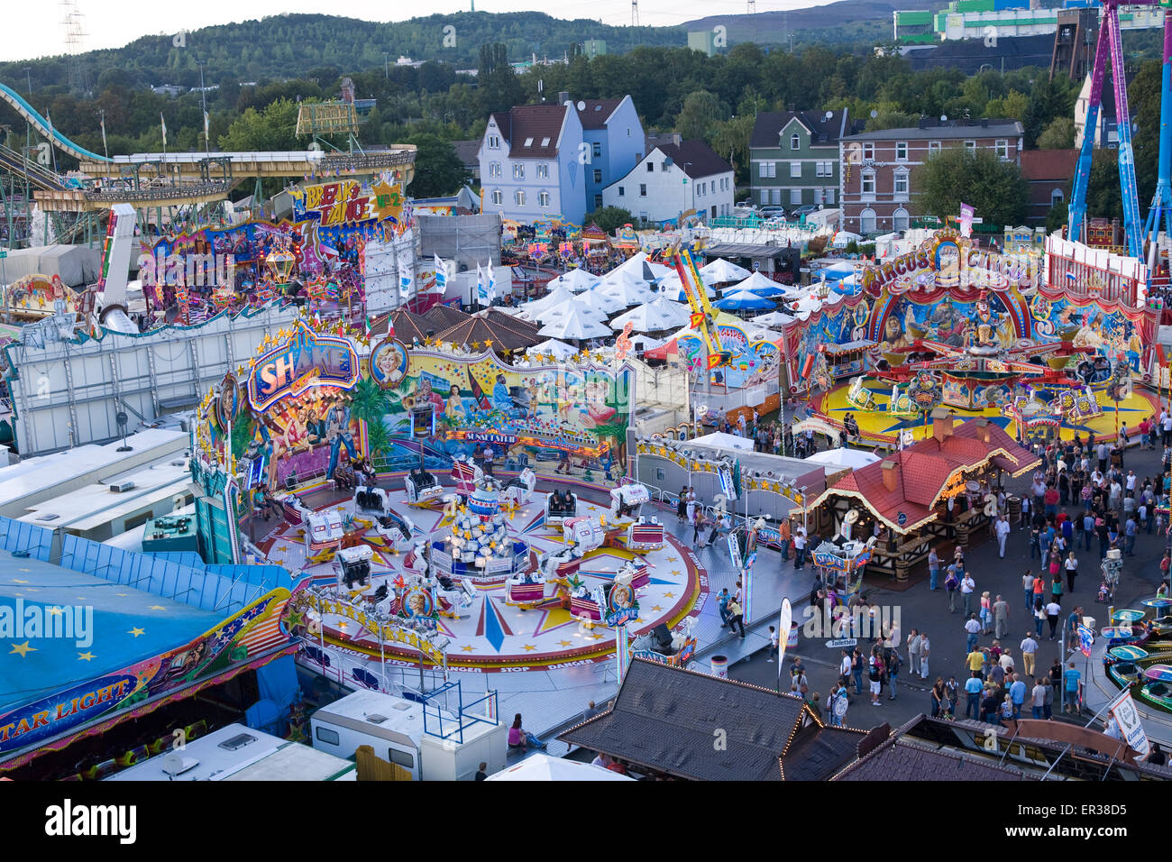 Europa, Deutschland, Nordrhein-Westfalen, Ruhrgebiet, Herne, die Kirmes im Stadtteil Crange (Kirmes in Crange ist der uSonic Stockfoto