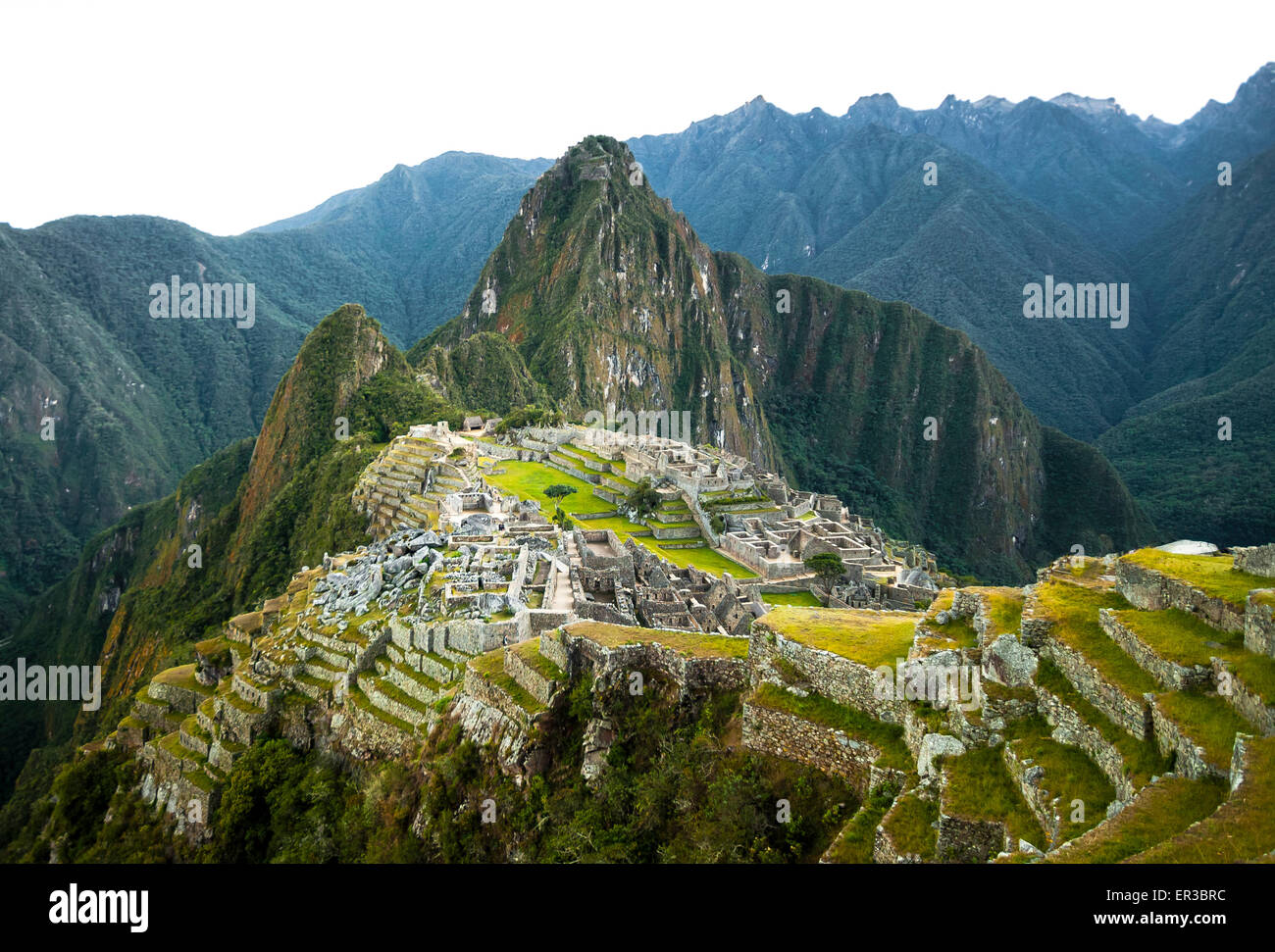 Am frühen Morgen in Machu Picchu, Peru Stockfoto