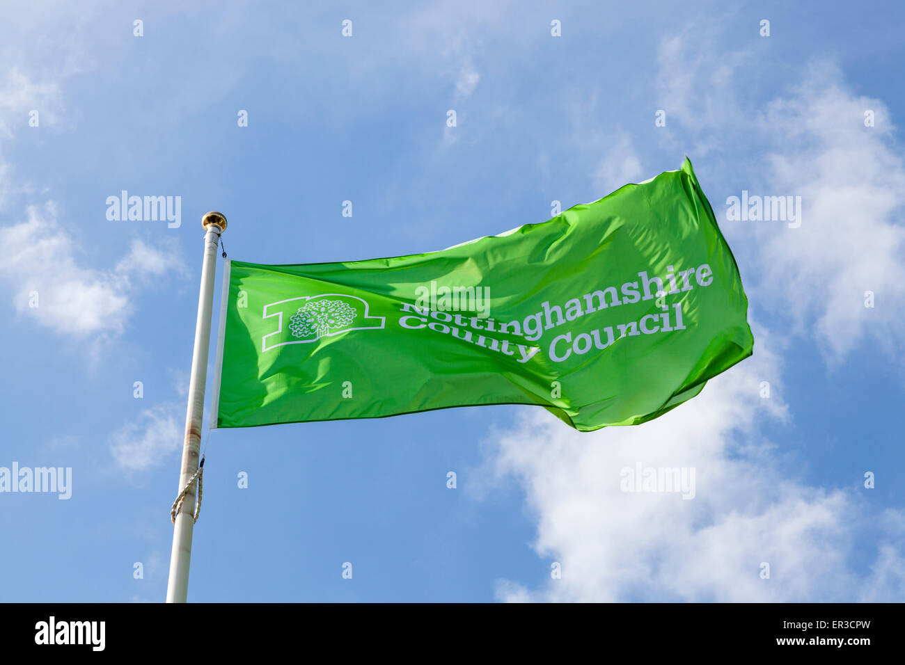 Nottinghamshire County Council Flagge Stockfoto