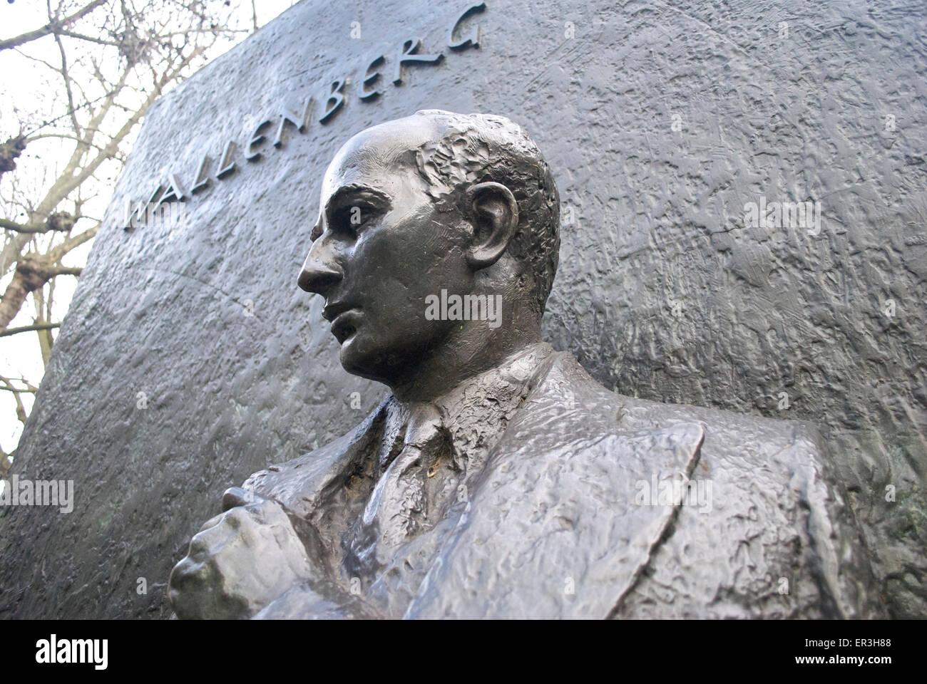 Philip Jackson's Raoul Wallenberg Memorial, Great Cumberland Place, London, UK Stockfoto