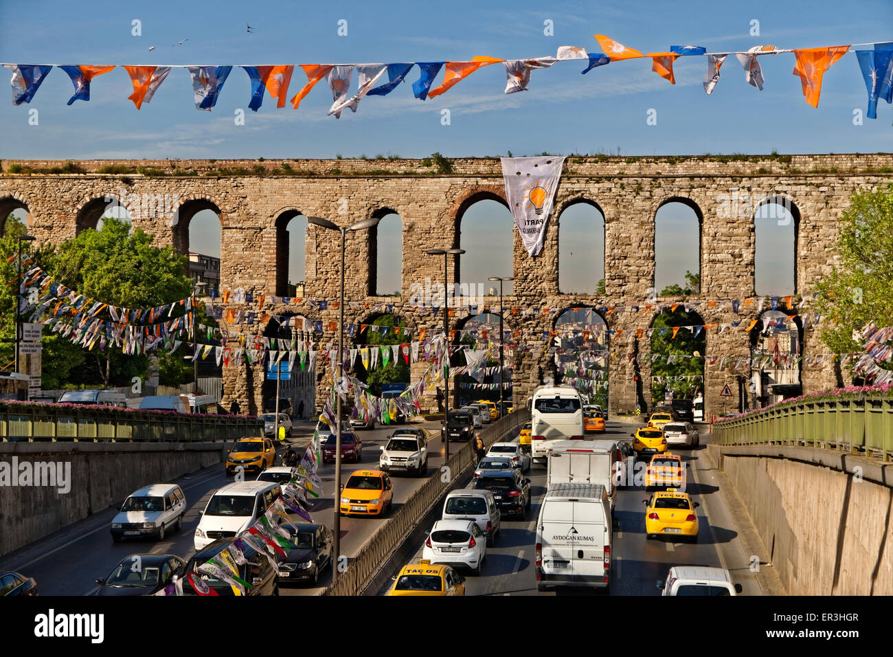 Valens (Bozdogan) römische Aquädukt in Istanbul, Türkei. 4. Jahrhundert n. Chr. Stockfoto