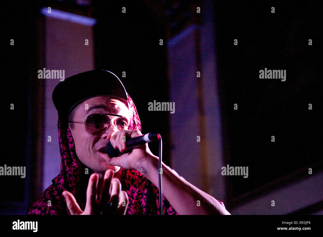 Beat Boxer Killa Kela erklingt in Alama de Cuba für Liverpool Music Week 2009, Liverpool, UK Stockfoto