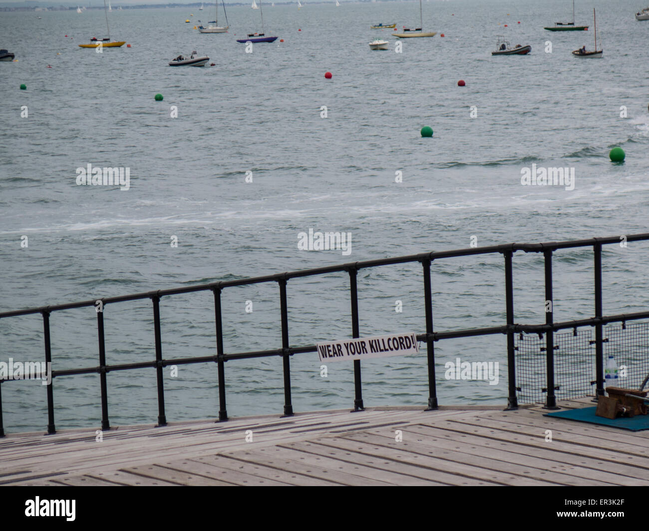 Killcord Zeichen, Isle Of Wight, Hampshire, England Stockfoto