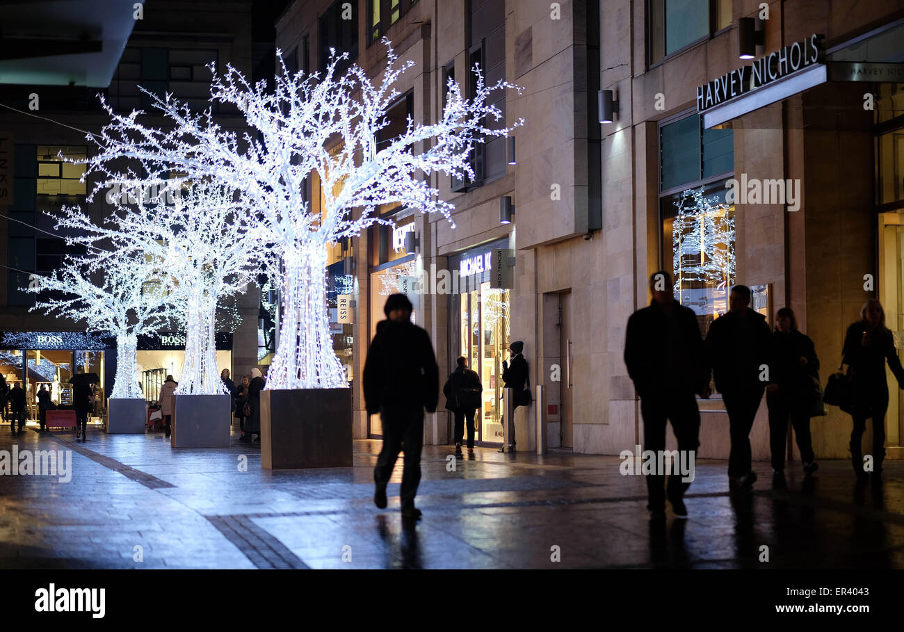 Harvey Nichols' Edinburgh speichern Weihnachten Dekorationen Featuring: Atmosphäre wo: Edinburgh, Vereinigtes Königreich bei: 21. November 2014 Credit: WENN.com Stockfoto