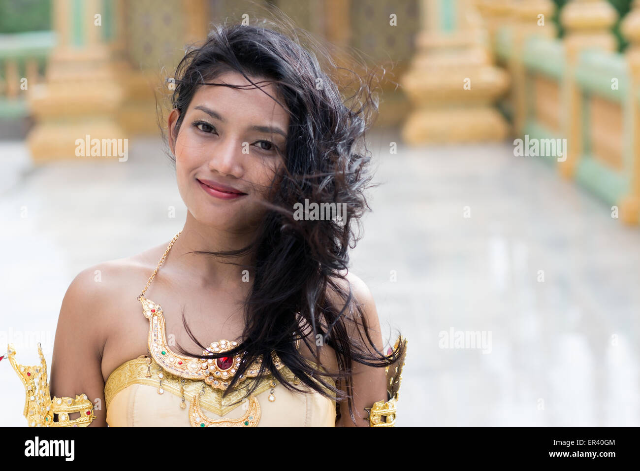 Porträt von Thai Dame Stockfoto