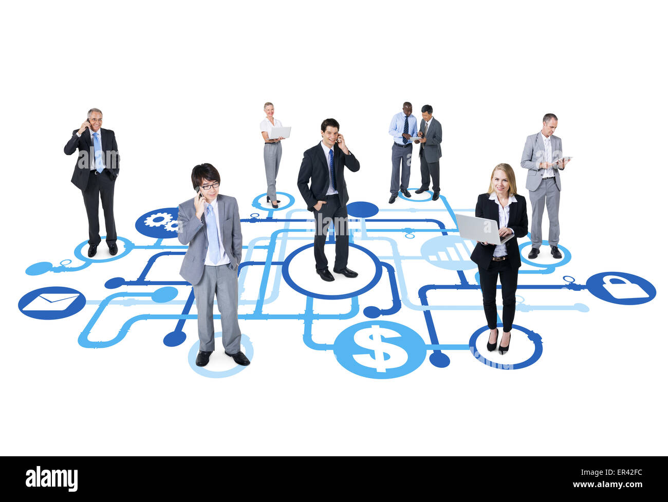 Businesss Financial group Stockfoto