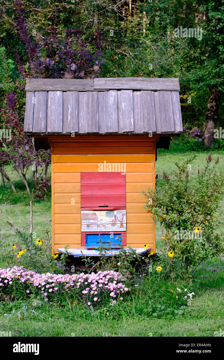 Bienenstock nahe Cerknica-See, Slowenien. Stockfoto