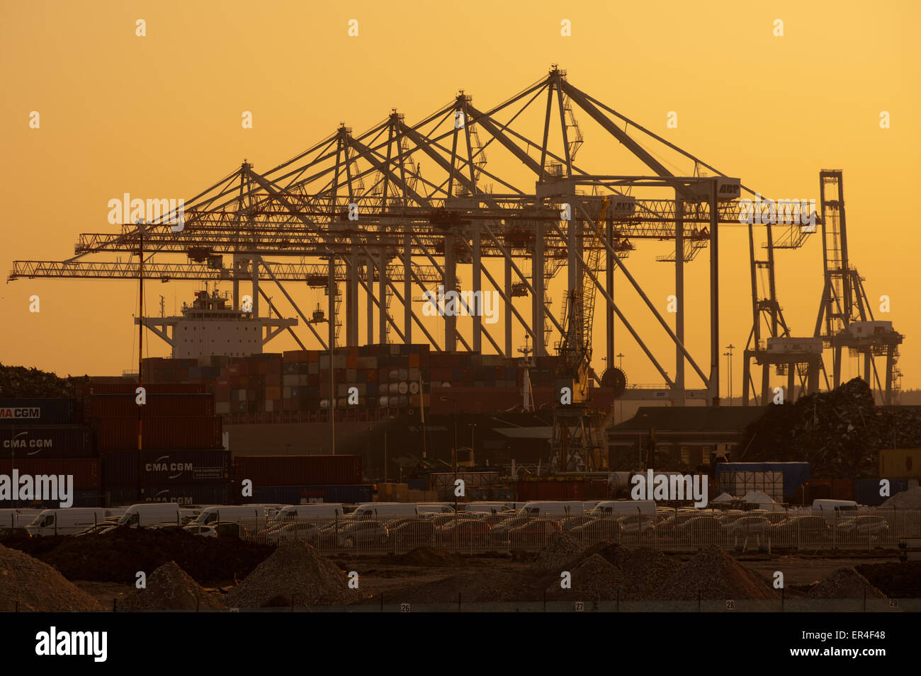 Southampton Docks Stockfoto