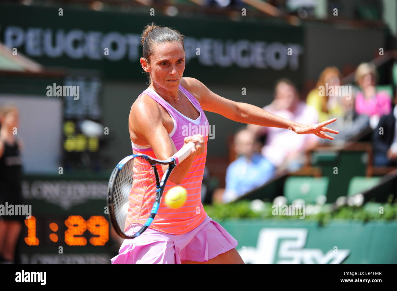 Roberta VINCI - 25.05.2015 - Jour 2 - Roland Garros 2015.Photo: Nolwenn Le Gouic/Icon Sport Stockfoto