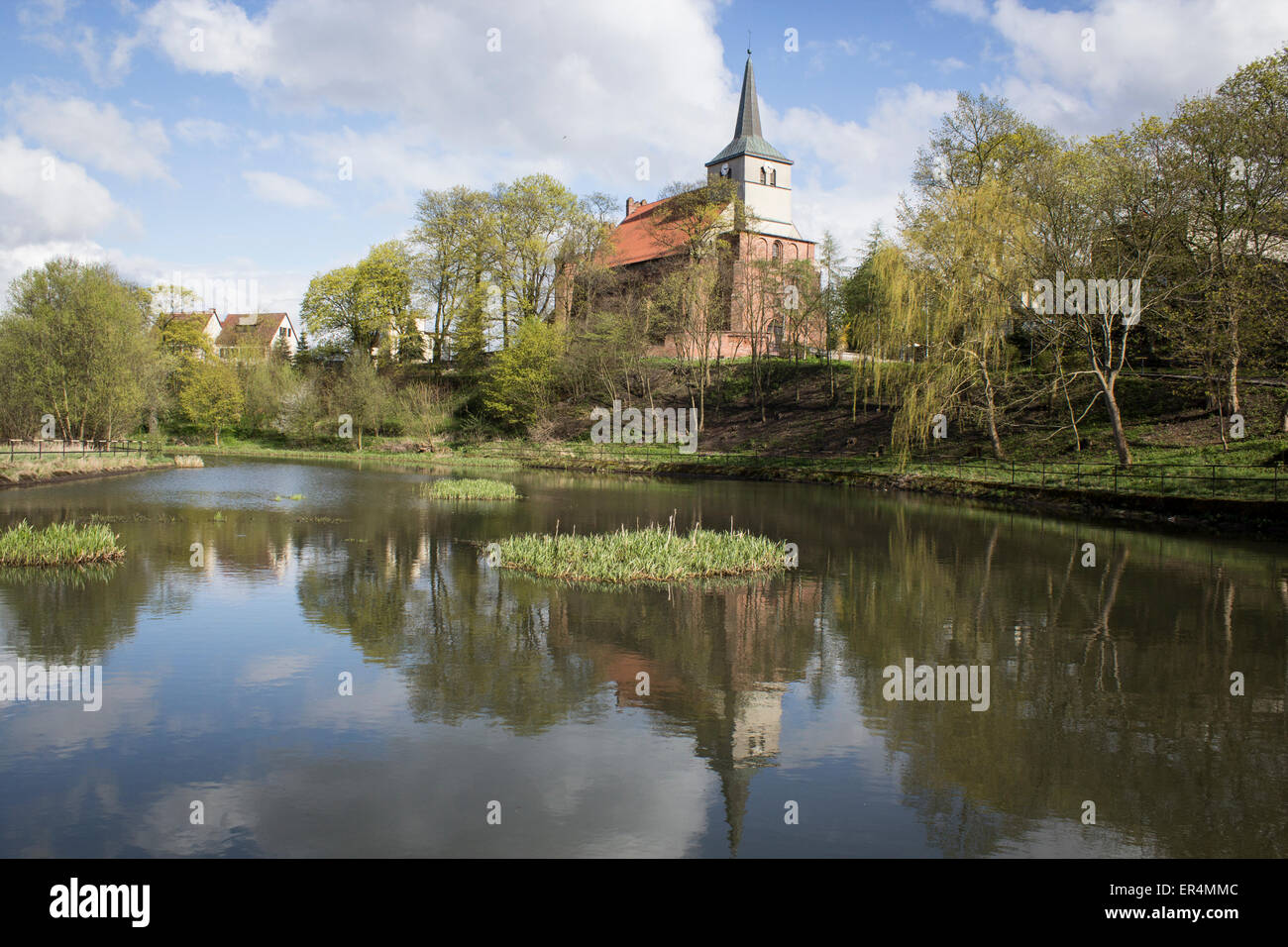 Die Erzengel-St. Michaels-Kirche in Skarszewy, Polen Stockfoto