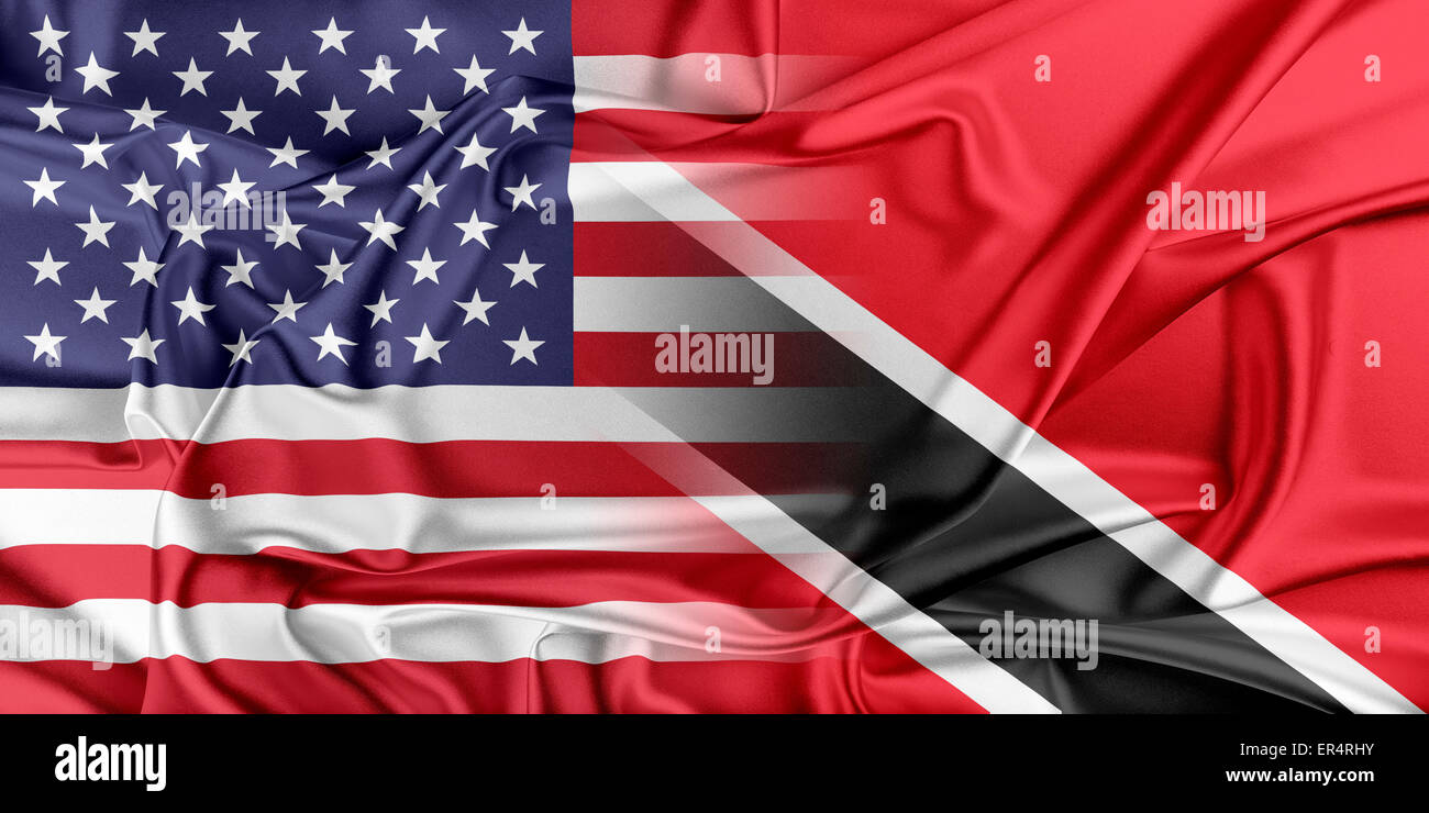 USA und Trinidad Tobago Stockfoto