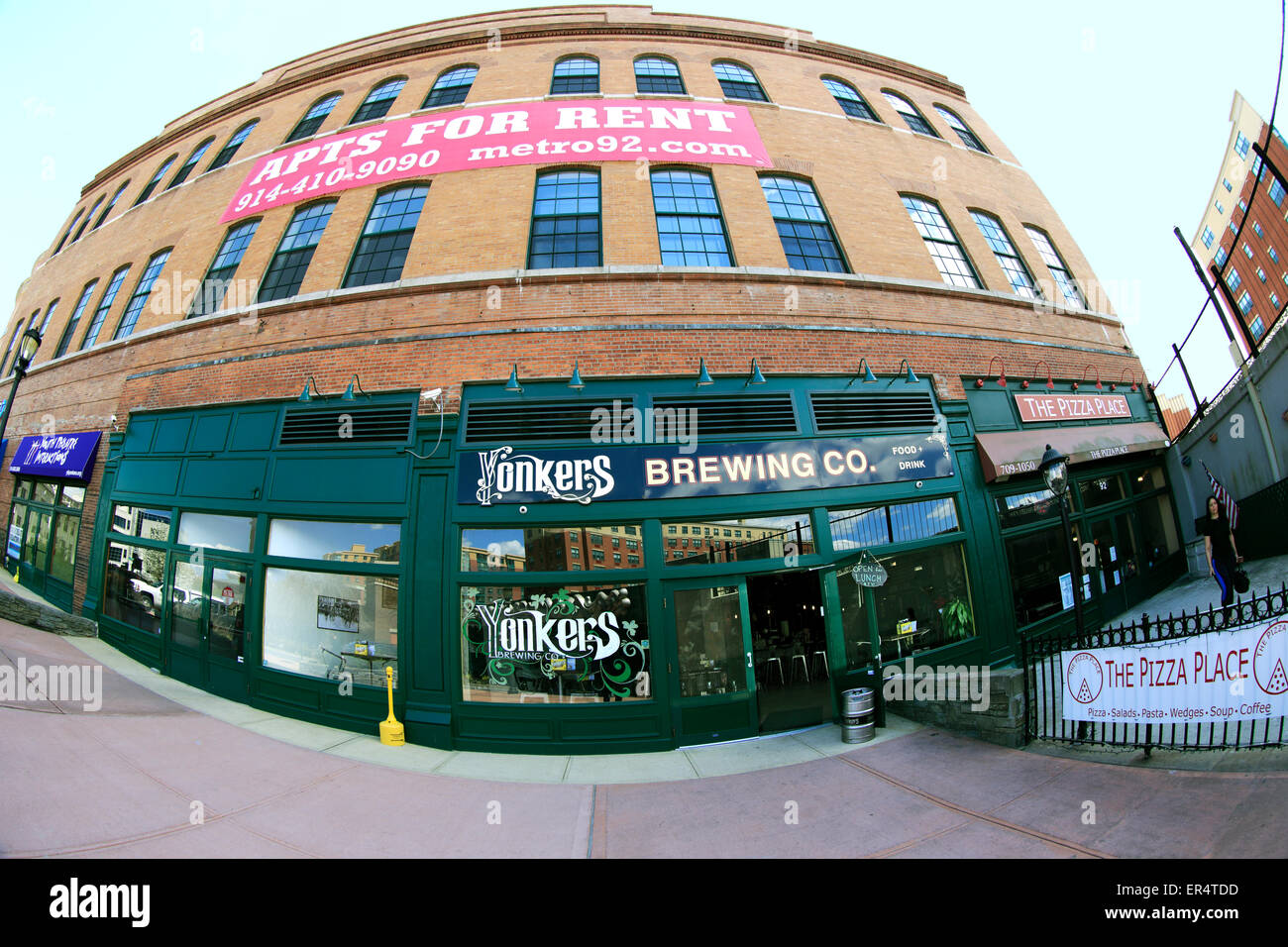 Yonkers Brewing Company Bar und Restaurant in der Innenstadt von Waterfront district Yonkers New York Stockfoto