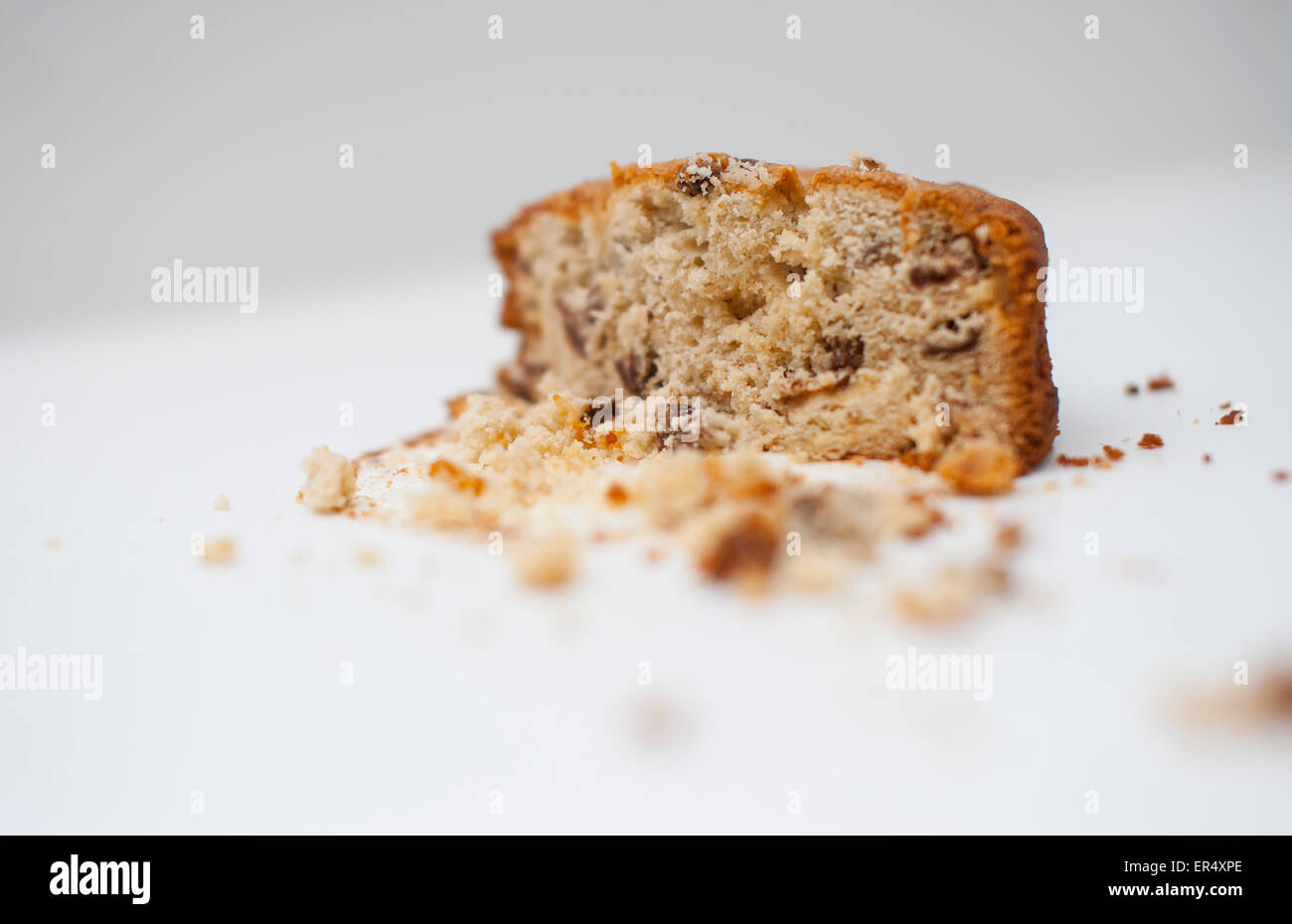 Herrenhaus-Kuchen - leckere fruited leicht Kuchen. Feuchten Schwamm mit einer Prise Demerara Zucker gebacken. Stockfoto