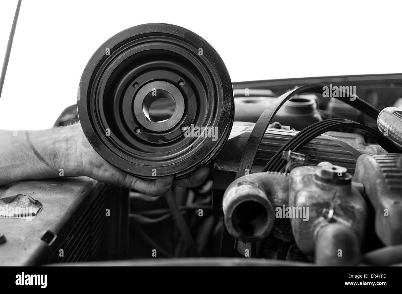 Auto-Motor-Reparatur Stockfoto