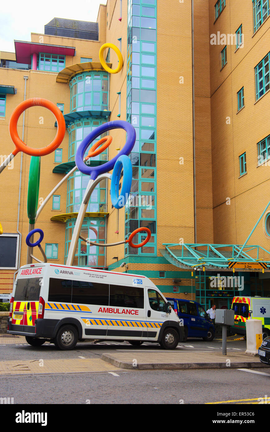 Bristol Kinderklinik, England NHS Trust Stockfoto